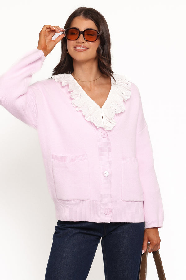 Jayden Cardigan - Pale Pink